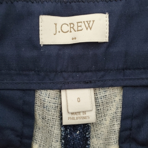 J. Crew Blue Print Cotton Shorts - Picture 4 of 5